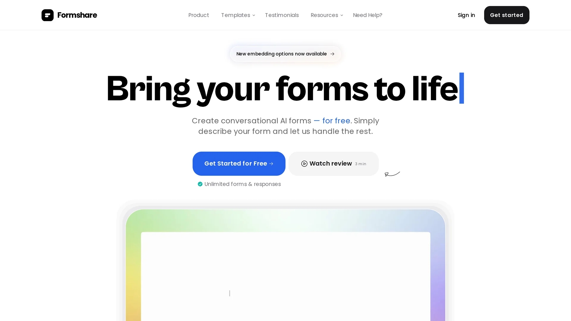 formshare homepage