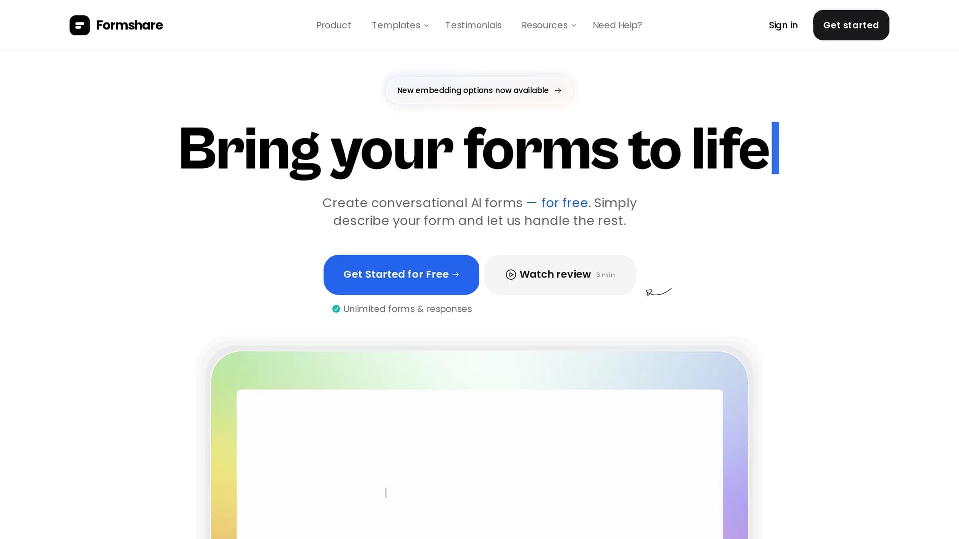 formshare homepage
