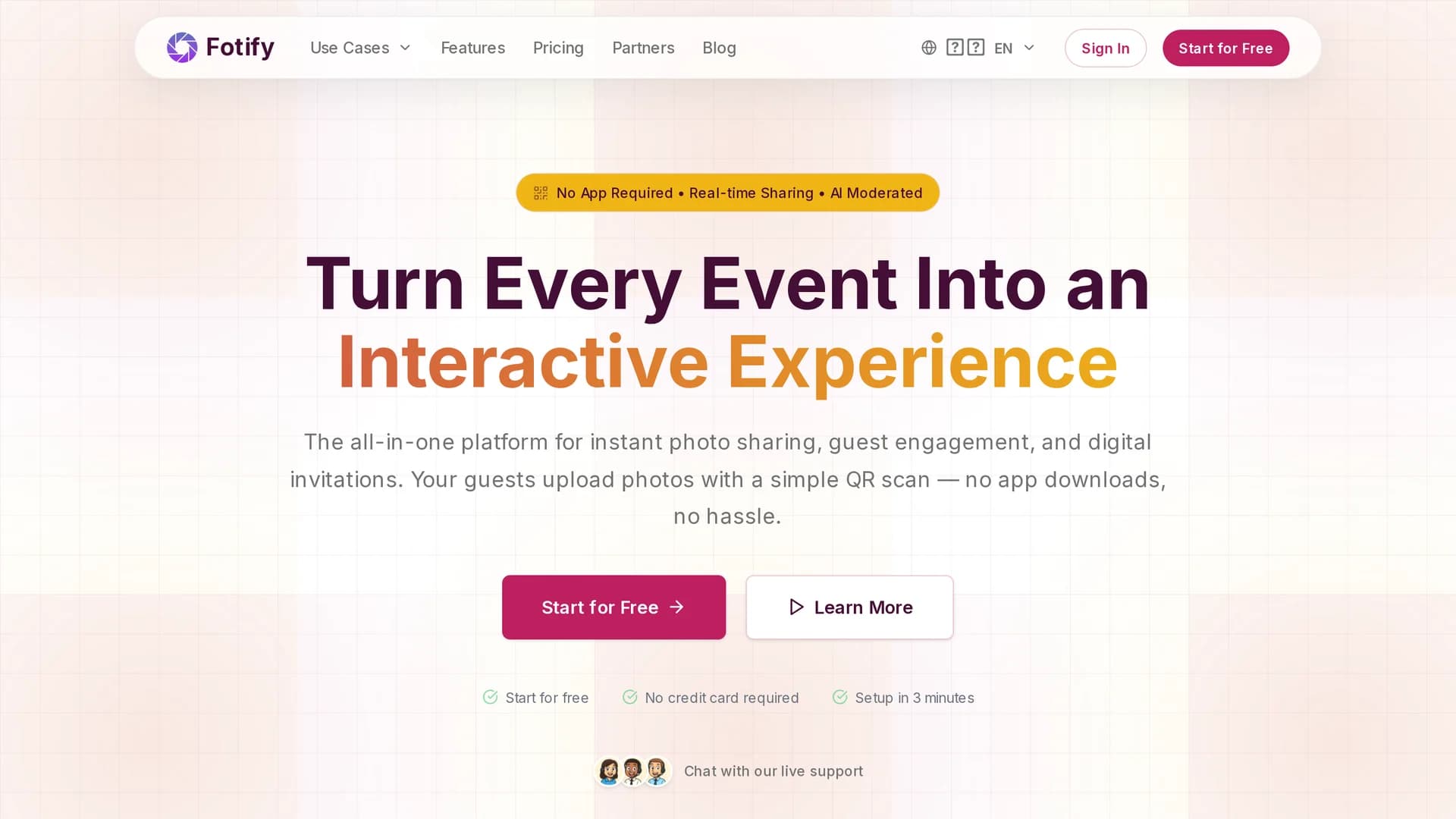 fotify homepage