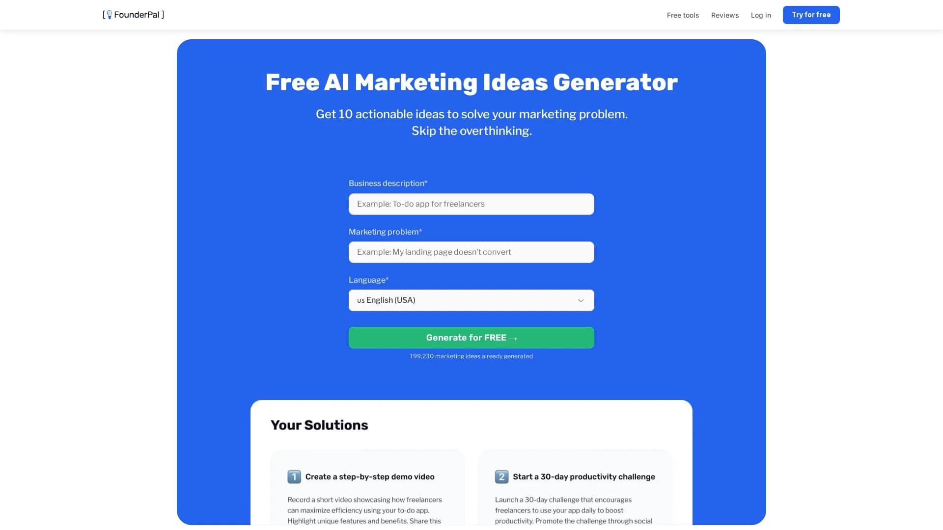 founderpal-virtual-cmo homepage