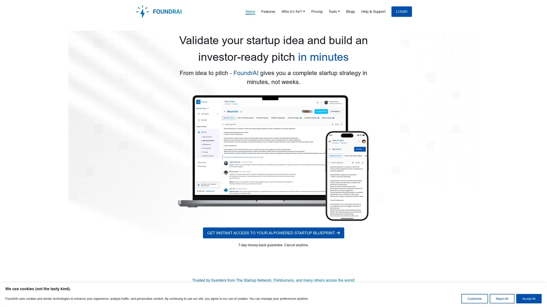 foundrai homepage