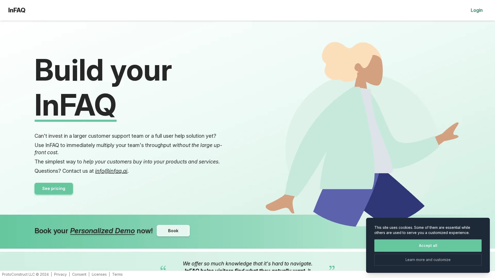 frequentlyaskedai homepage