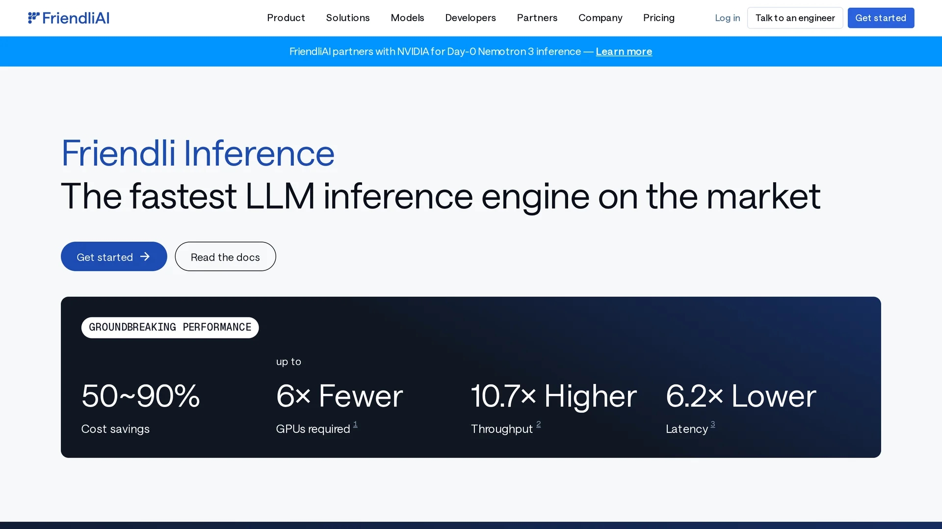 friendli-ai homepage