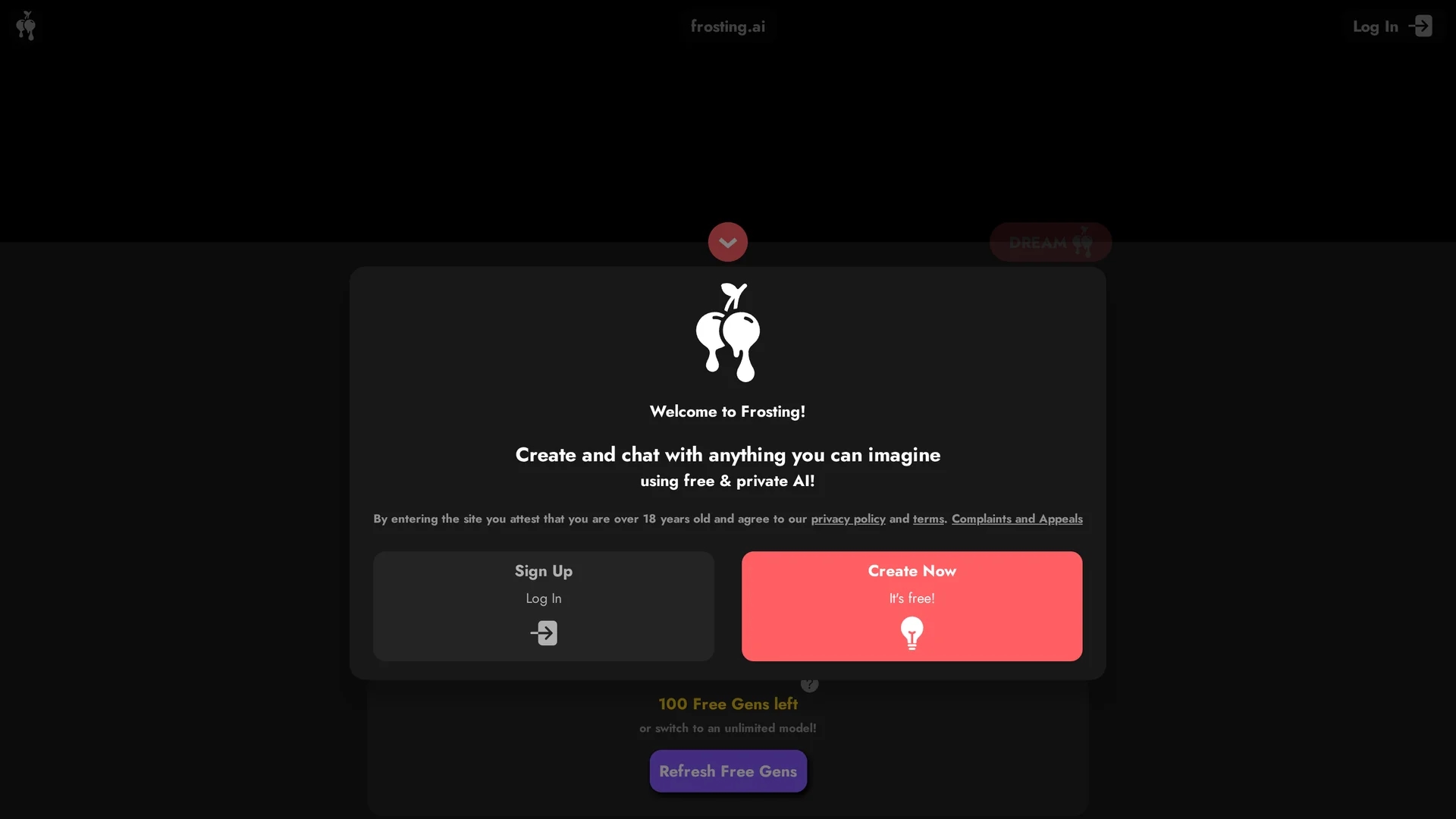 frosting-ai homepage