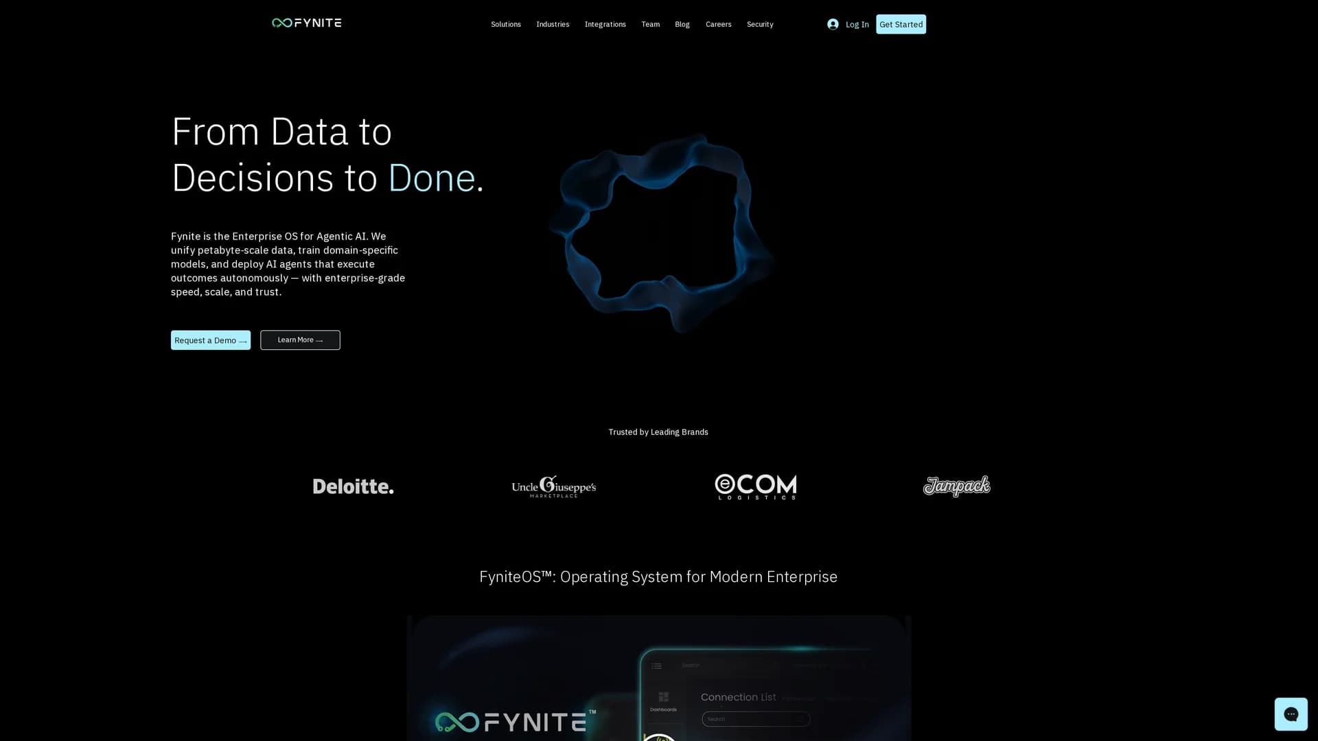 fynite-ai homepage