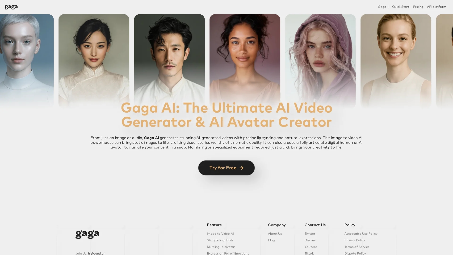gaga homepage
