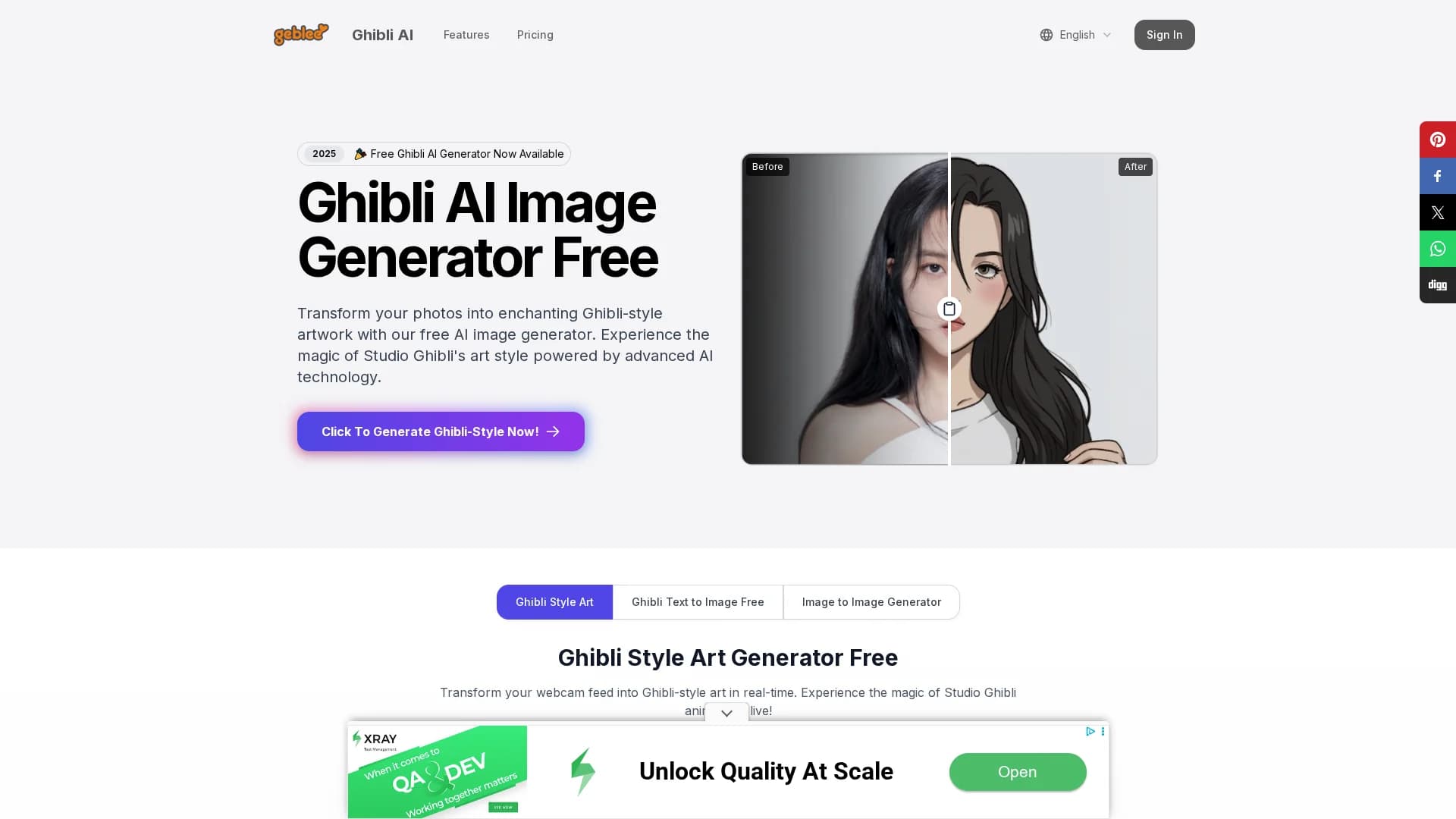 geblee-ai homepage