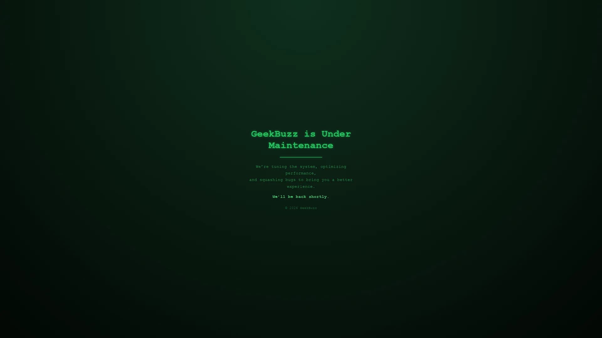 geekbuzz homepage