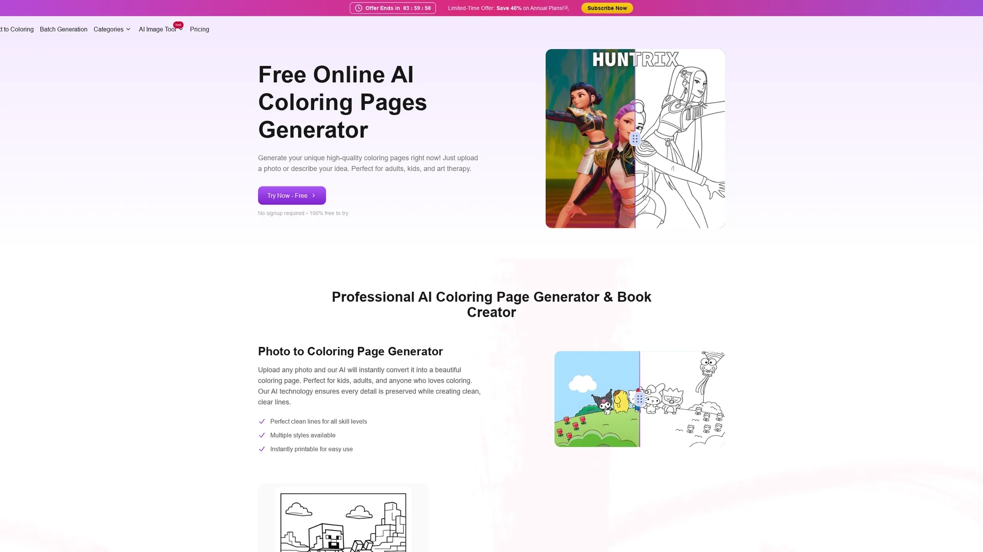 gencolor-ai homepage