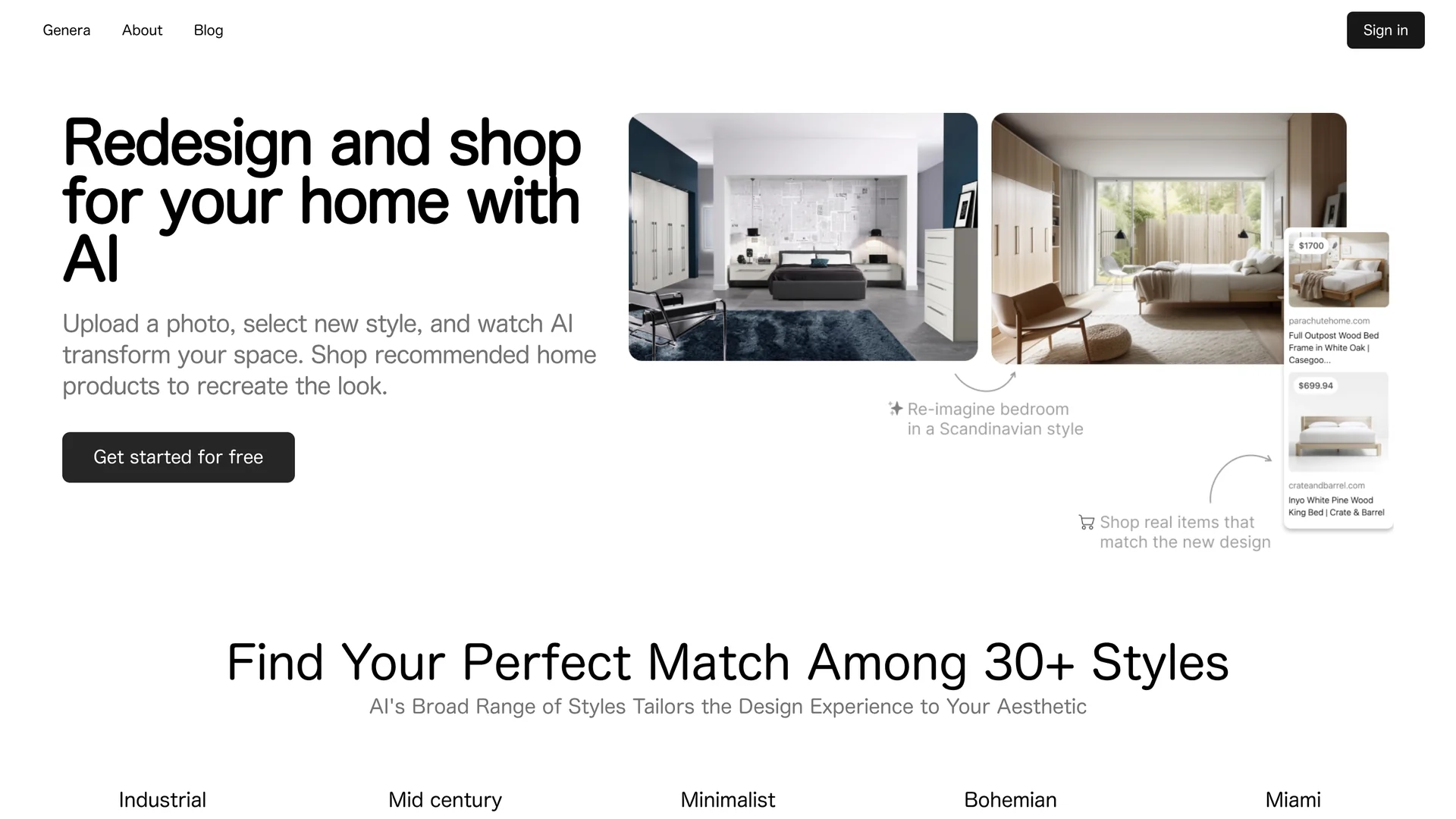 genera homepage
