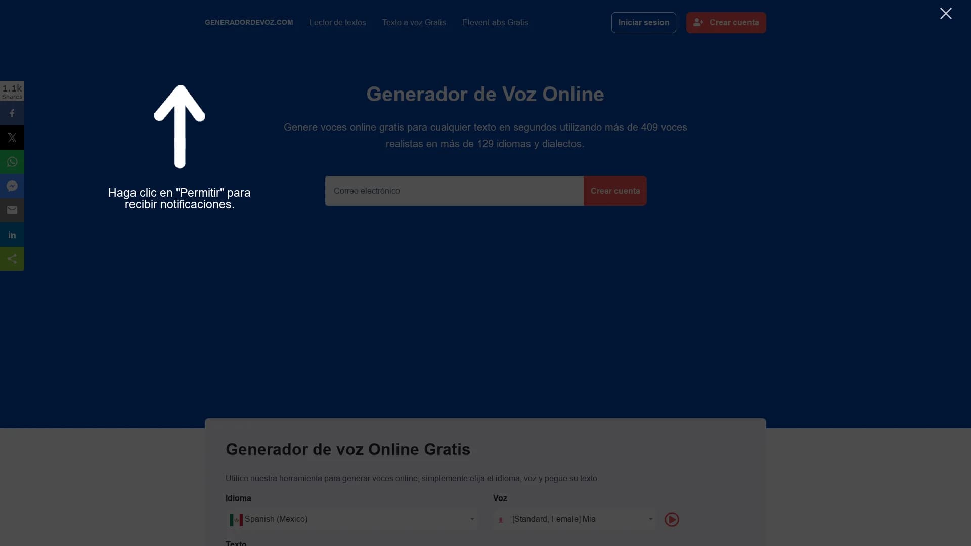 generador-de-voz homepage
