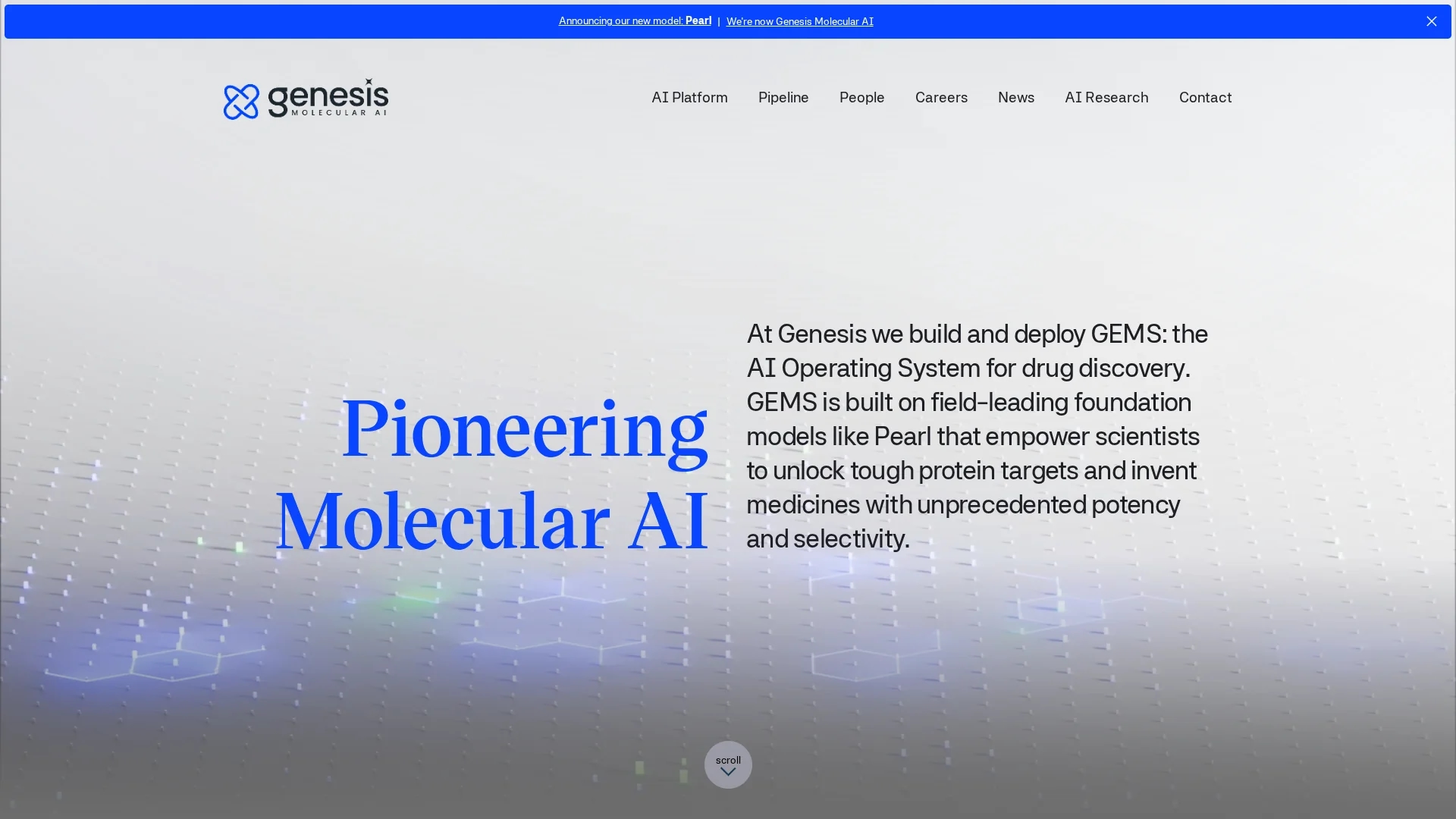 genesis-therapeutics homepage