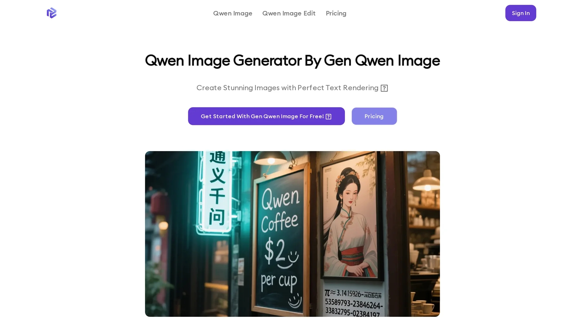 genqwenimage homepage