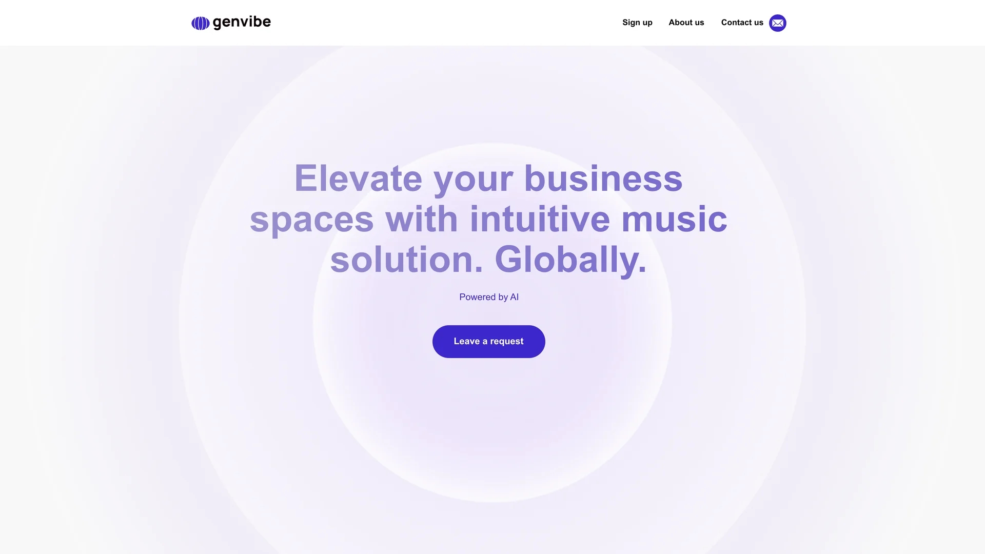 genvibe-ai homepage