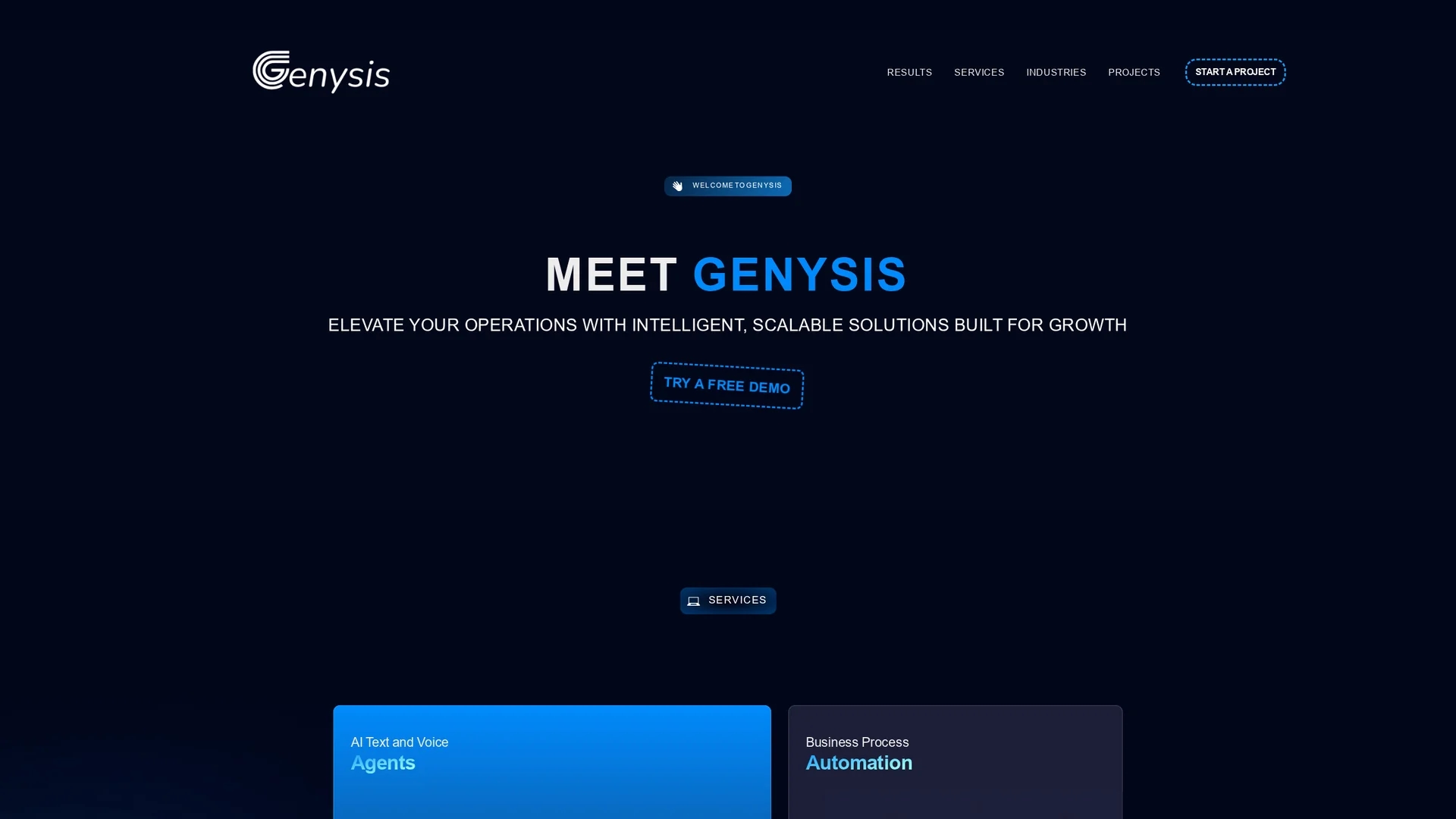 genysis homepage