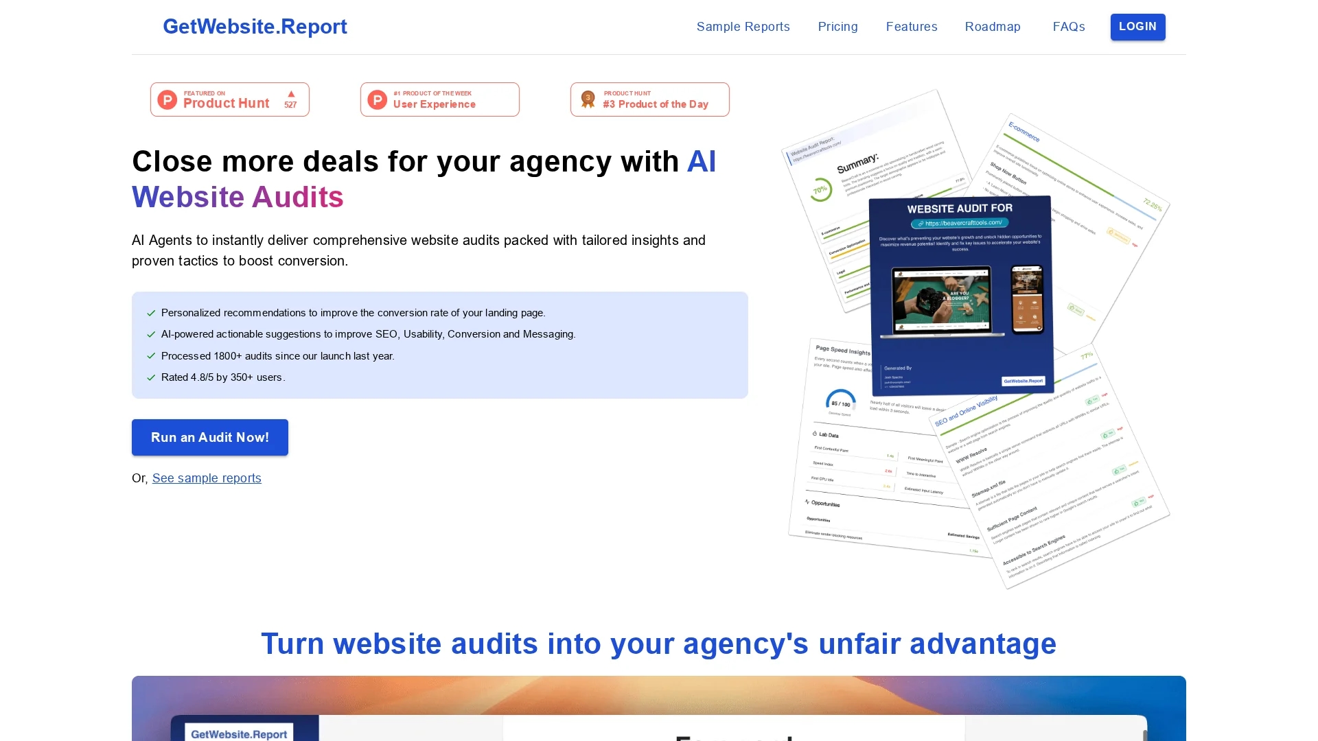 getwebsite-report homepage