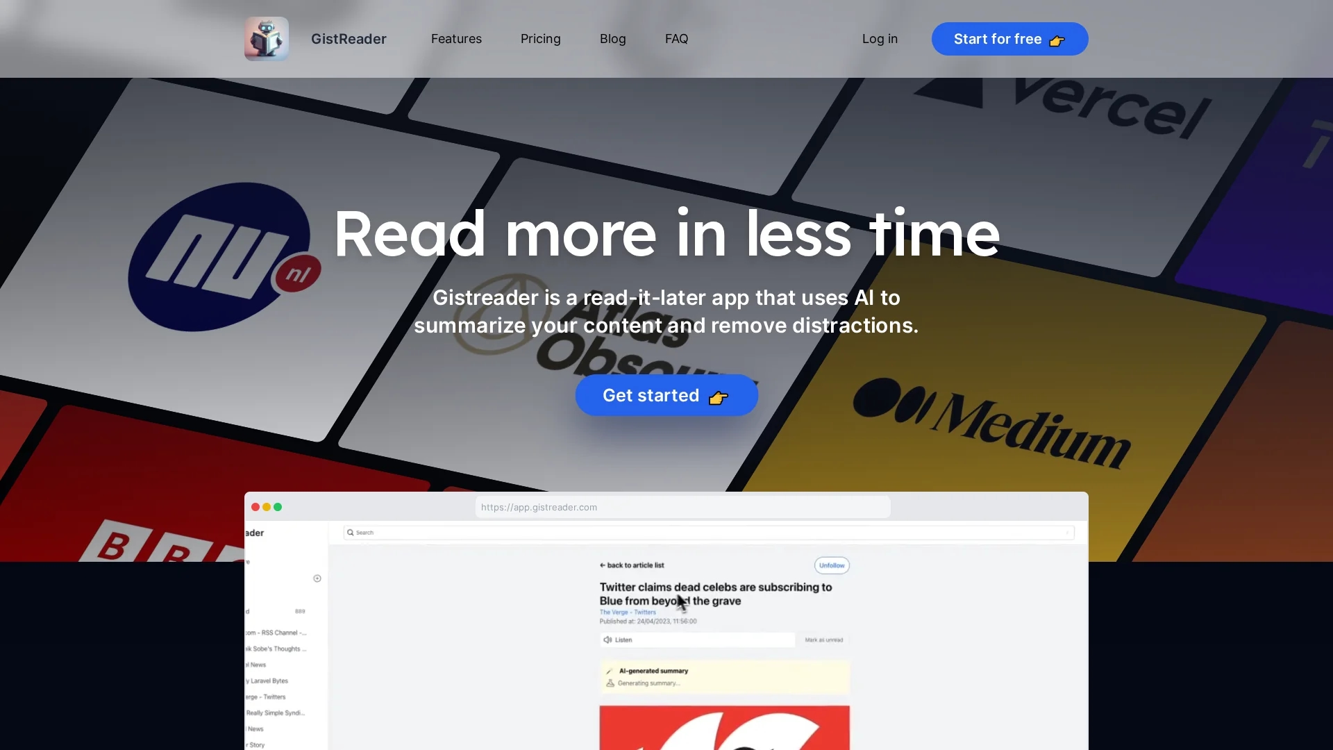 gistreader homepage
