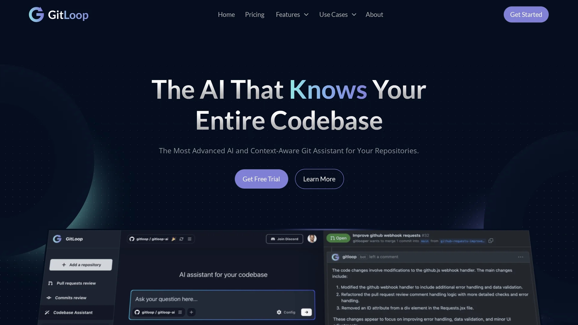 gitloop homepage