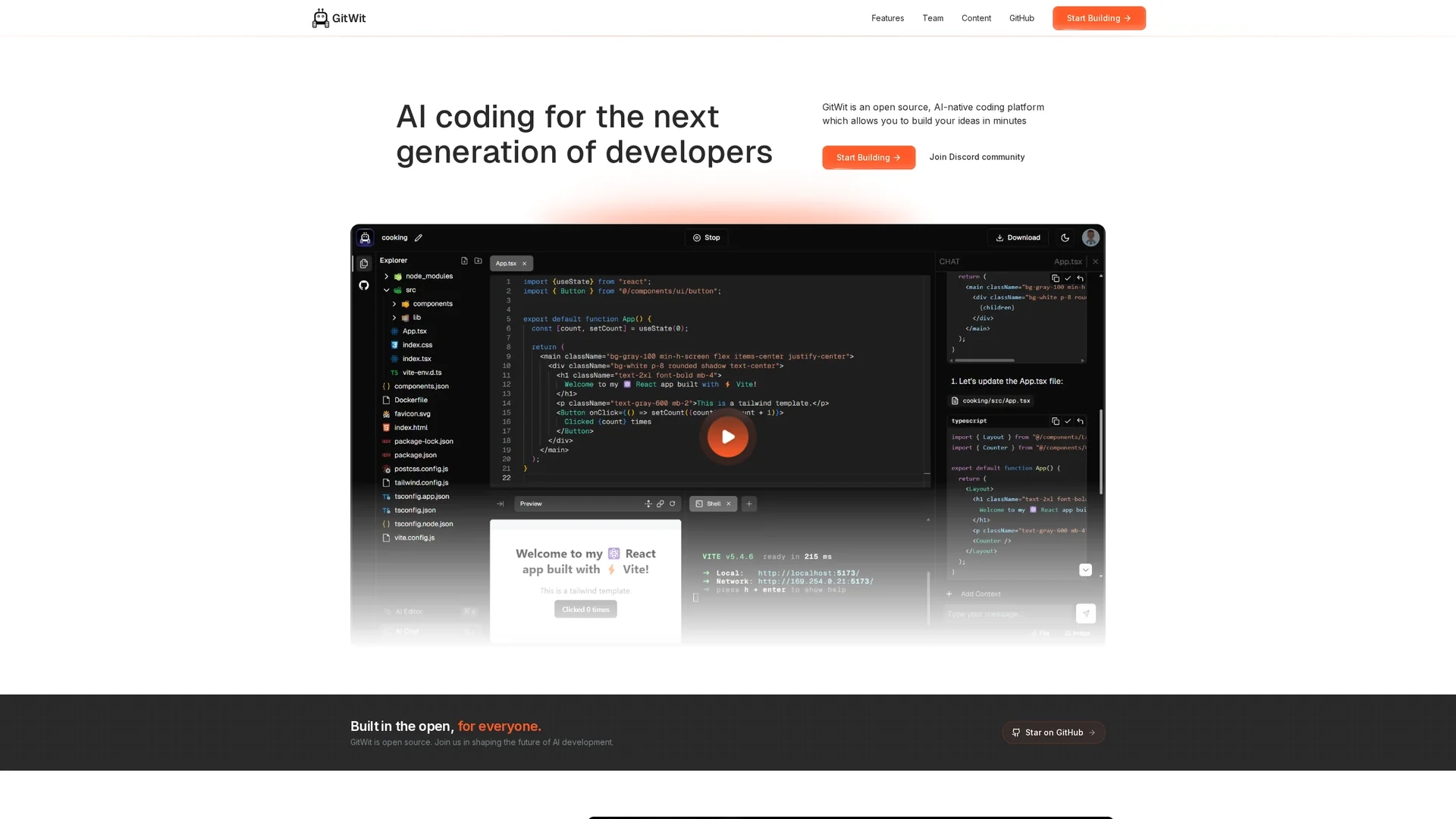 gitwit homepage