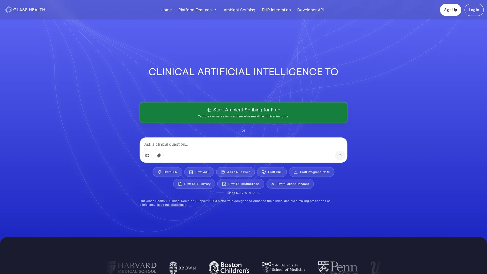 glass-health homepage