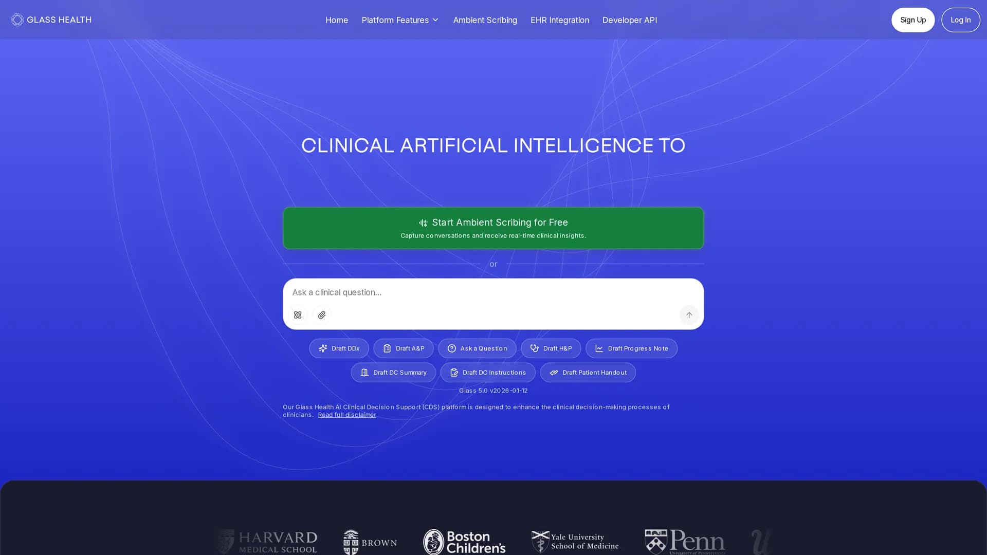 glass-health homepage