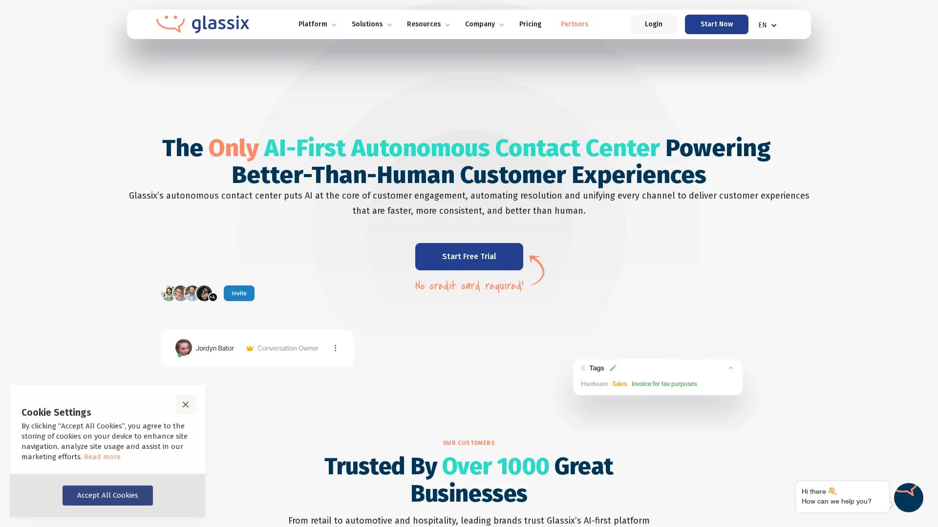 glassix homepage