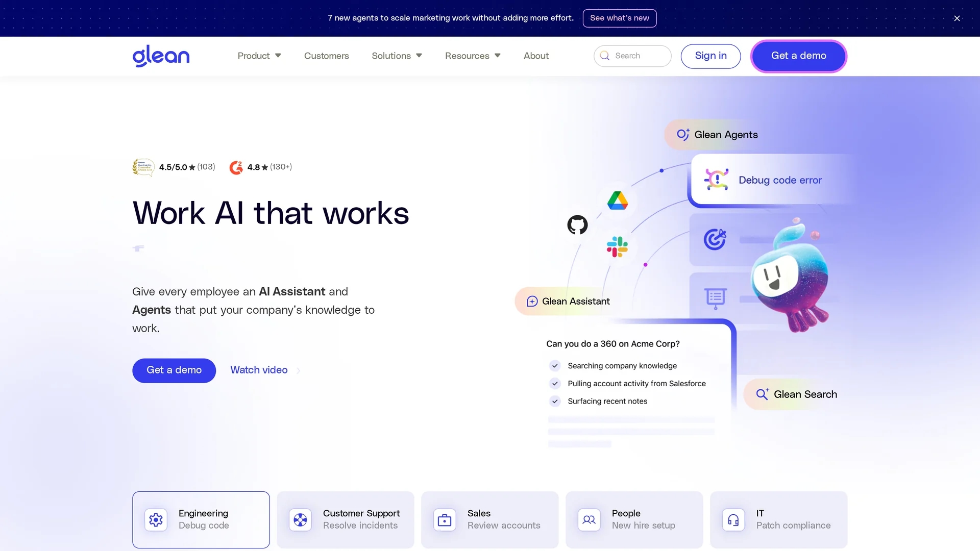 glean homepage