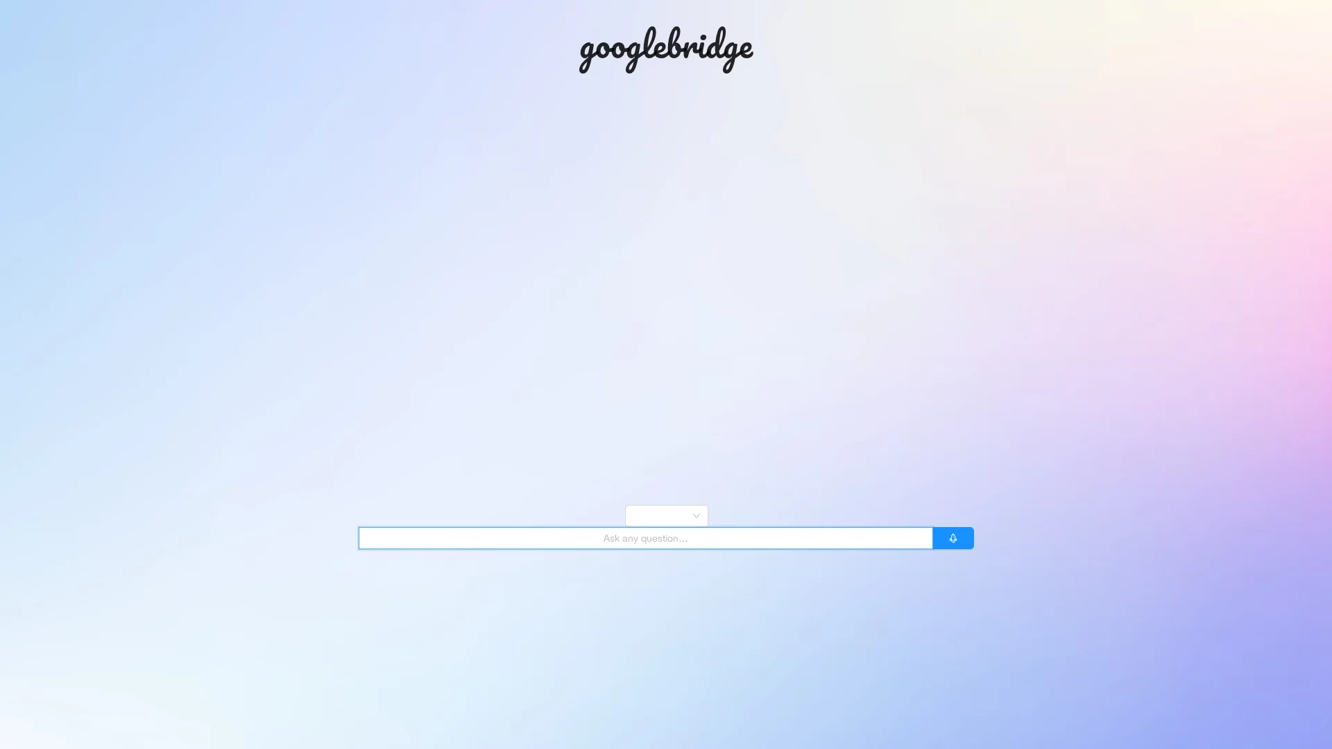 googlebridge homepage