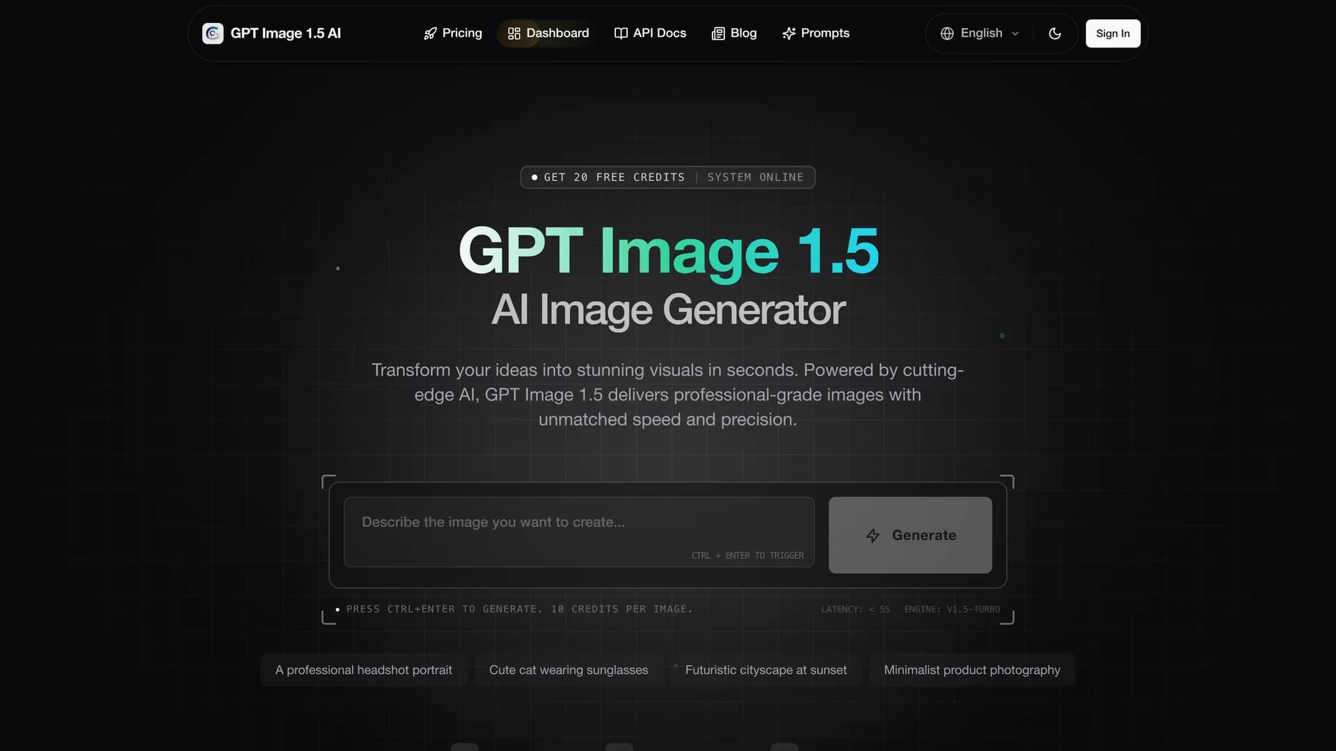 gpt-image-1-5-ai homepage