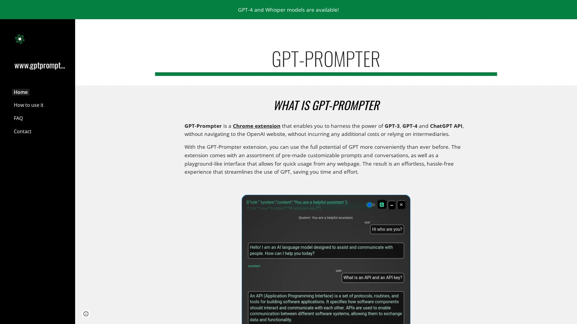 gpt-prompter homepage