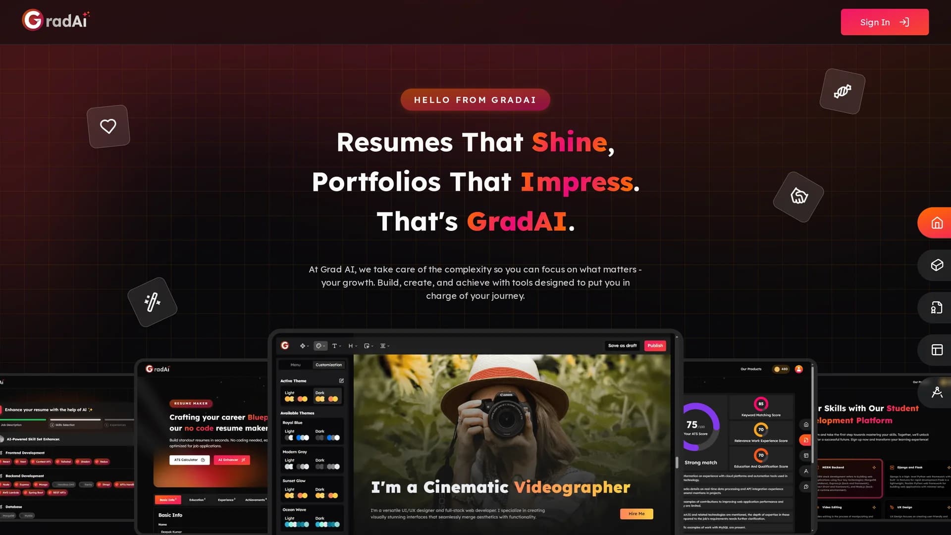 gradai homepage
