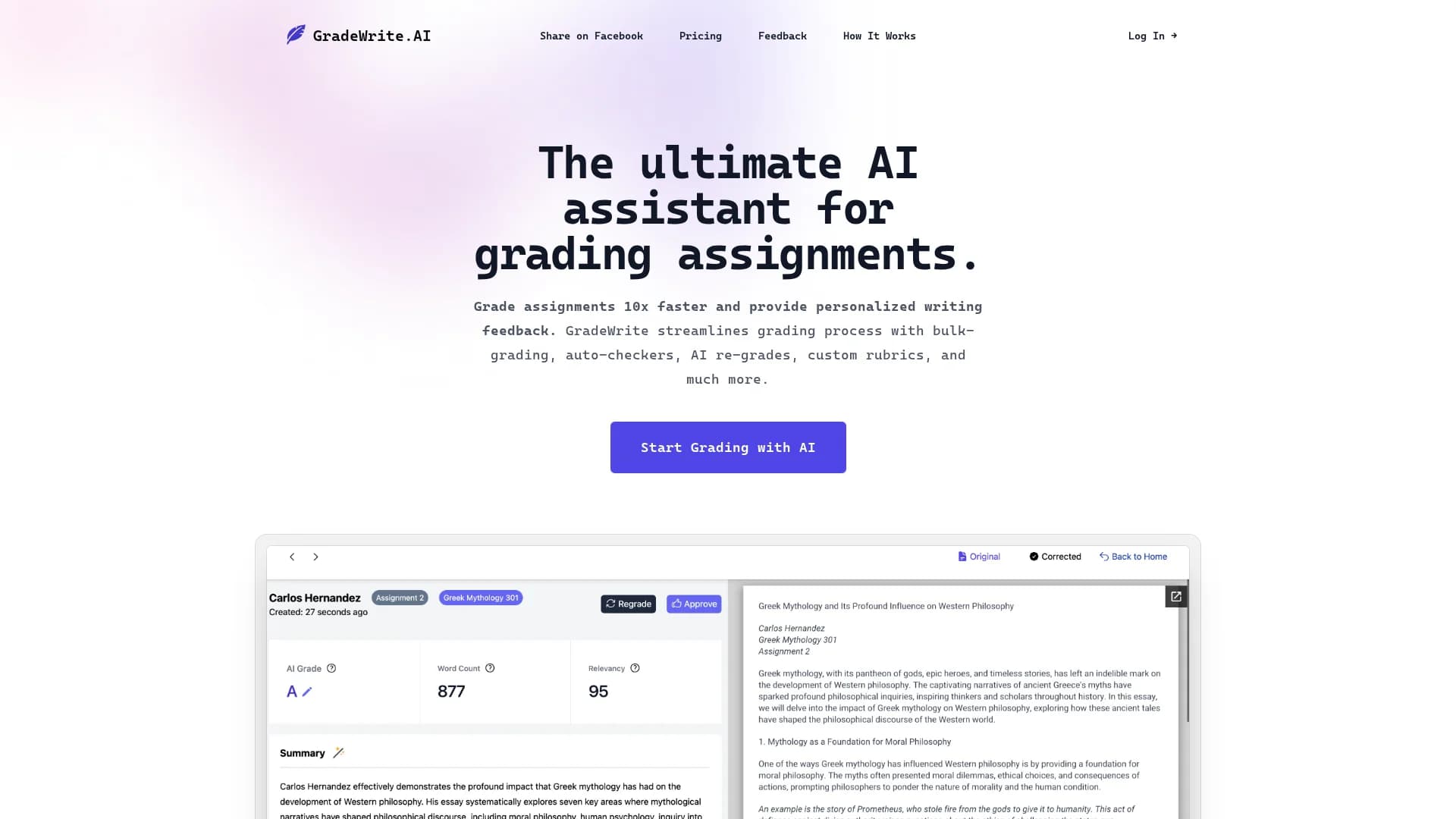 gradewrite homepage