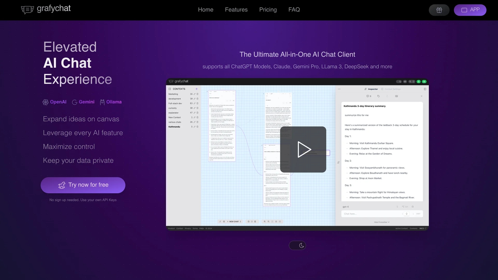 grafychat homepage