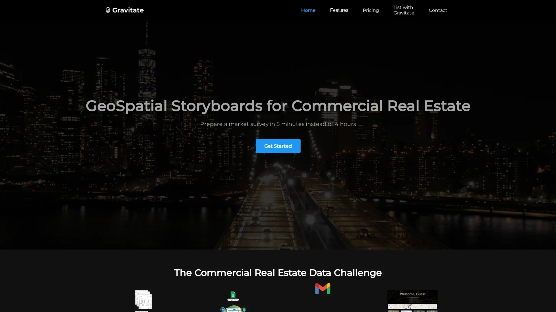 gravitate homepage
