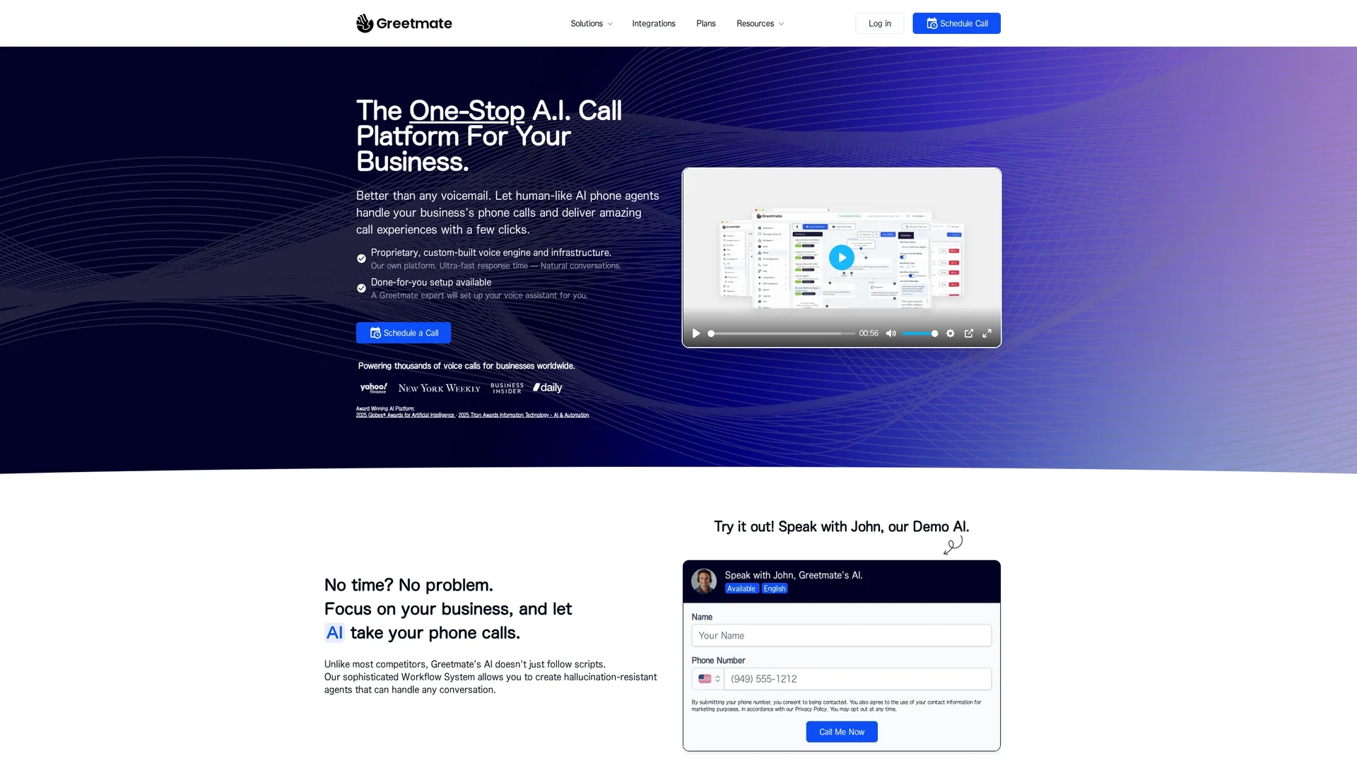 greetmate homepage