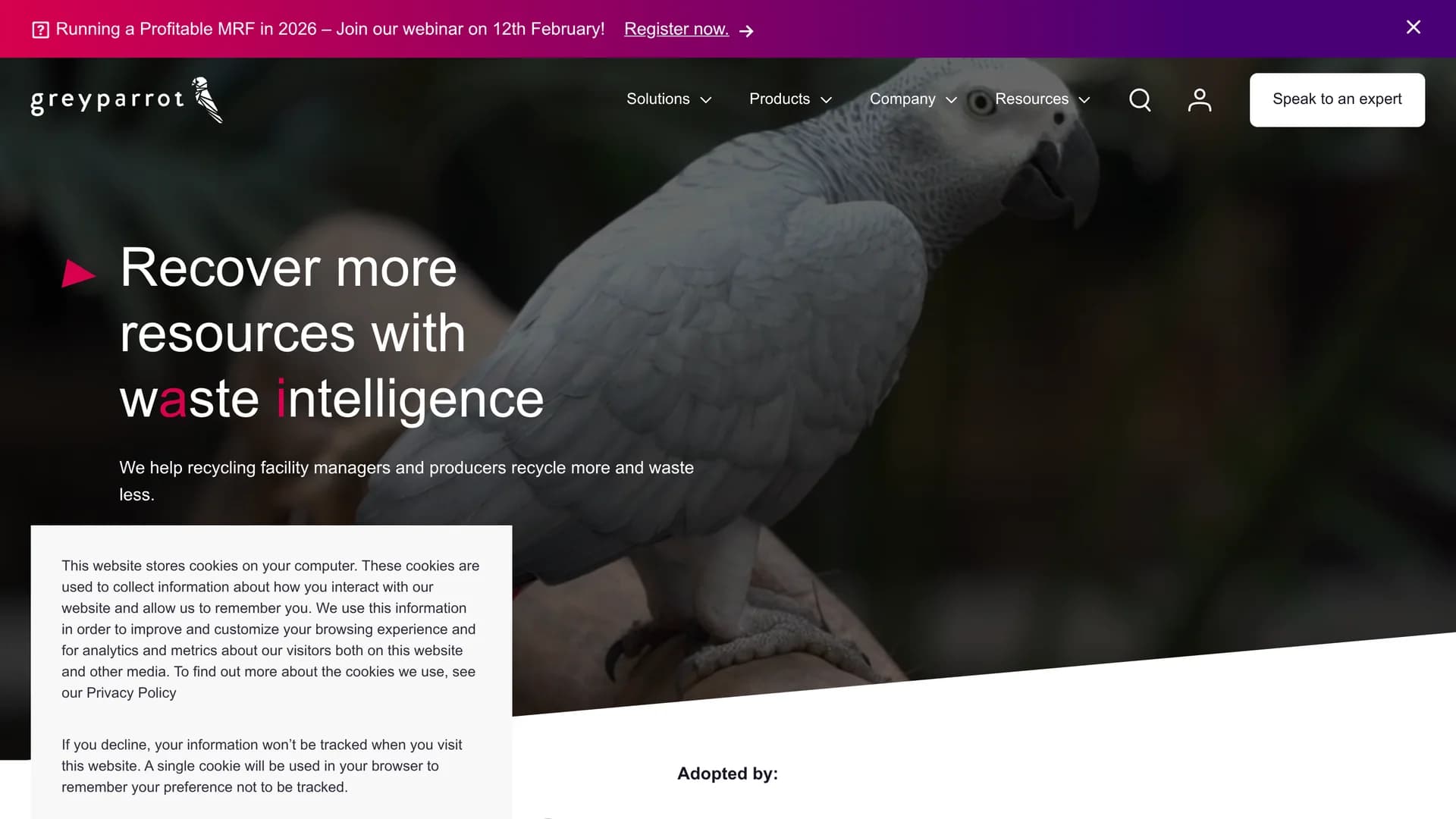 greyparrot-ai homepage