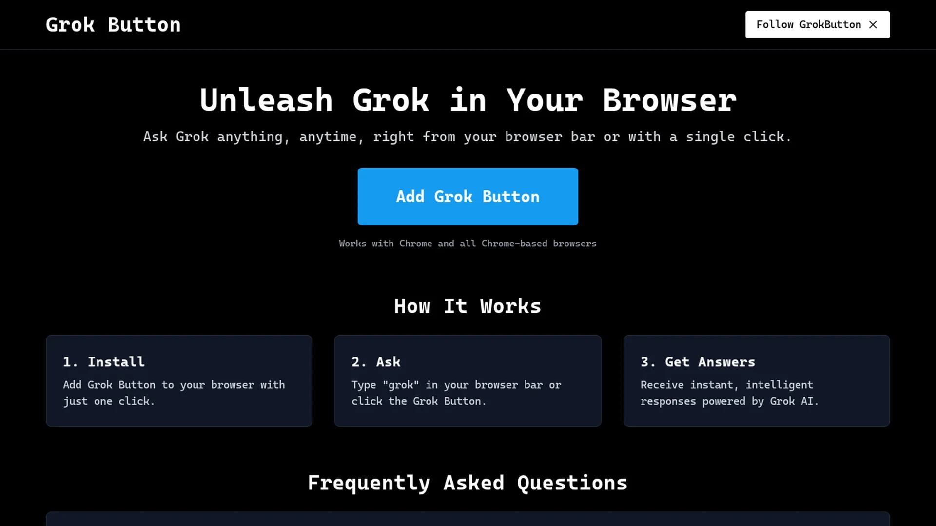 grok-button homepage
