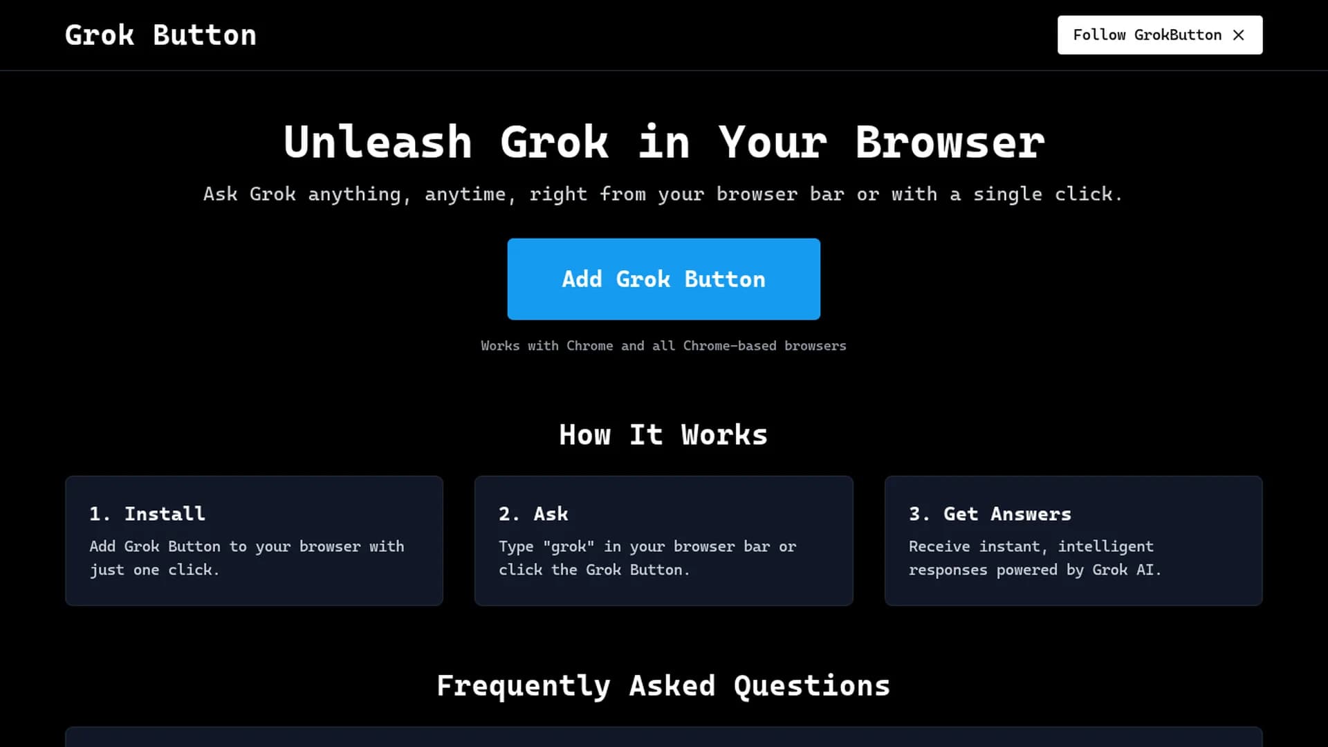 grok-button homepage