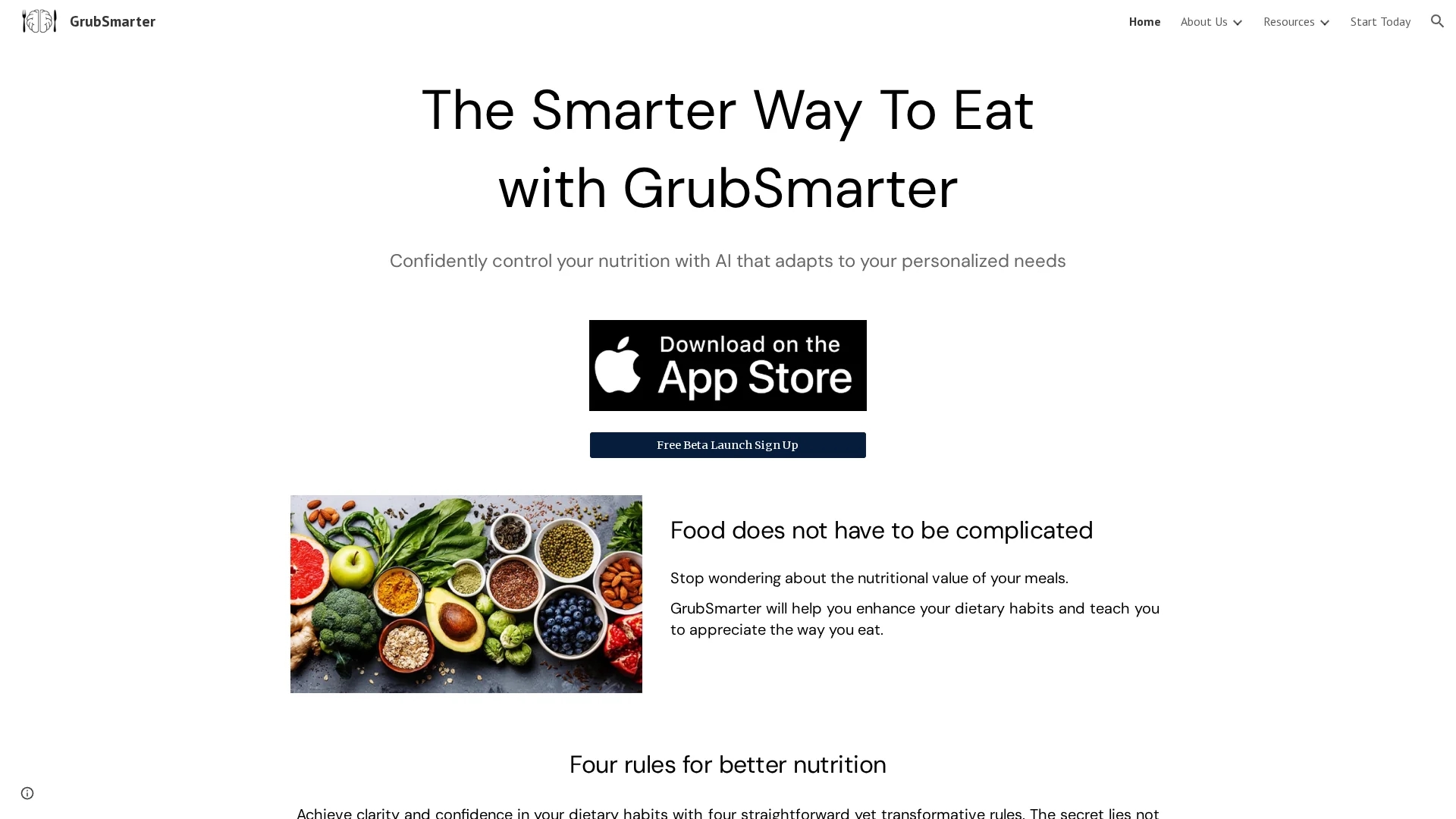 grubsmarter homepage