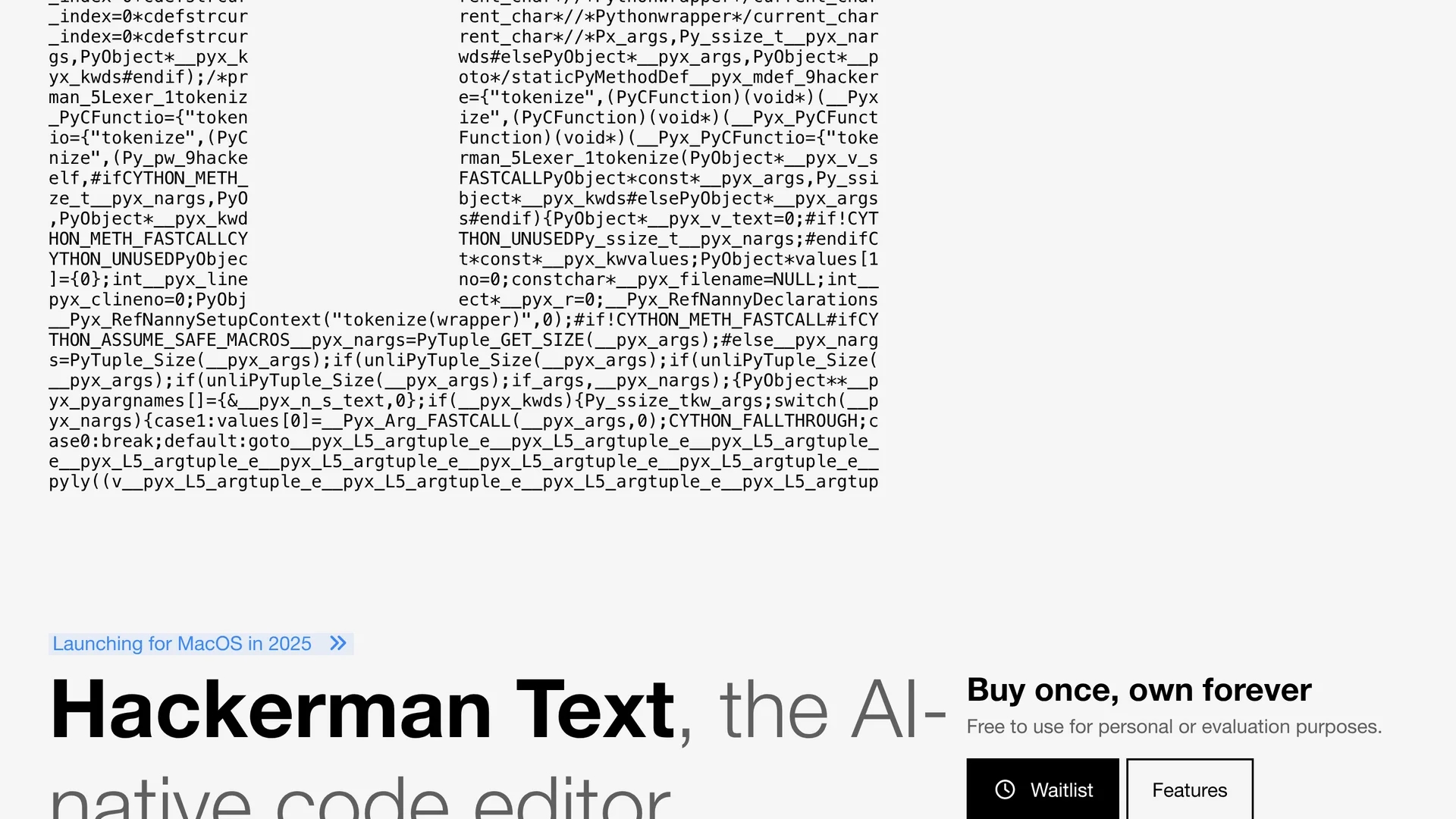 hackerman-ai homepage