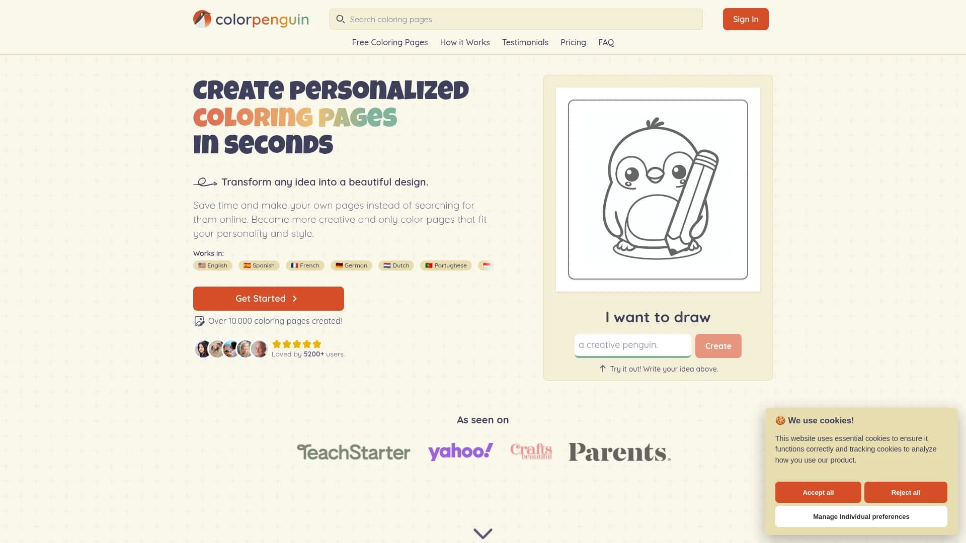 happypagesai homepage