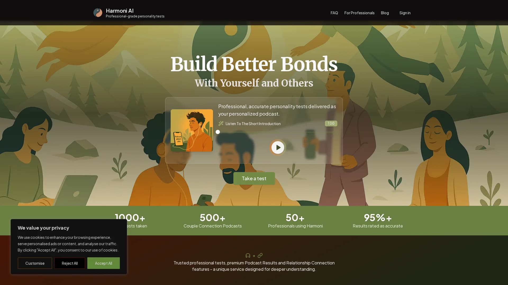 harmoni-ai-beta homepage