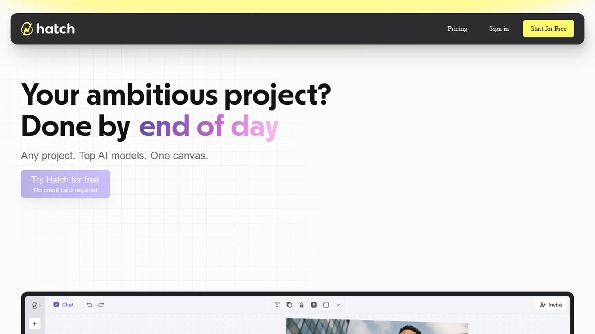 hatch homepage