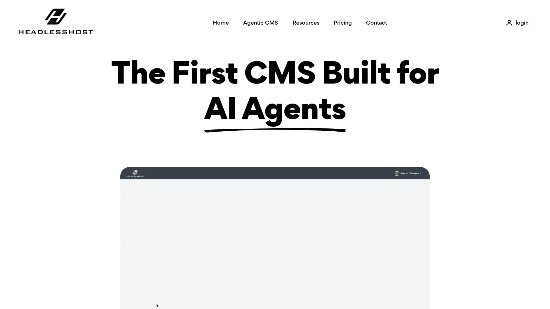 headlesshost homepage