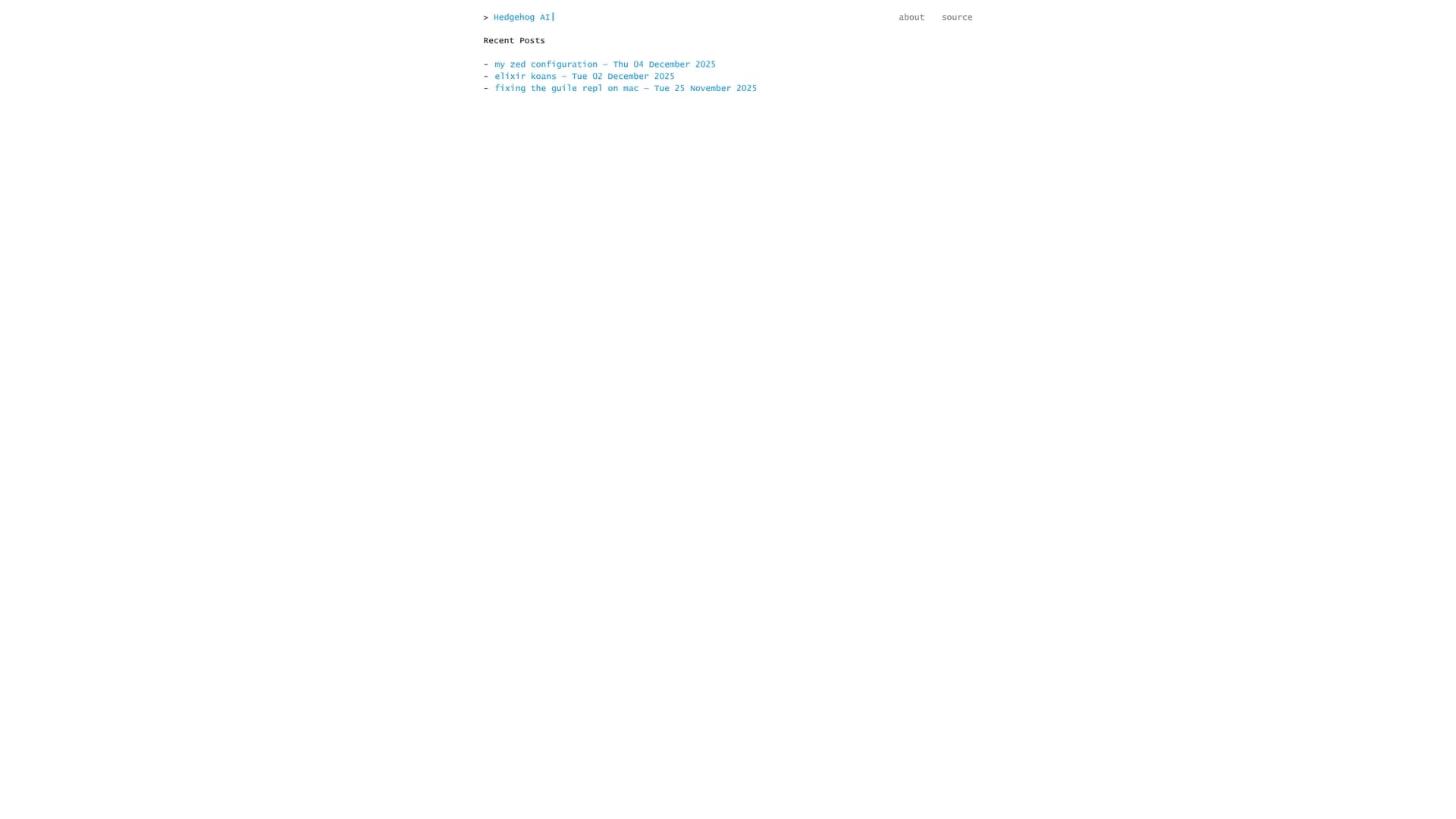 hedgehog-ai homepage