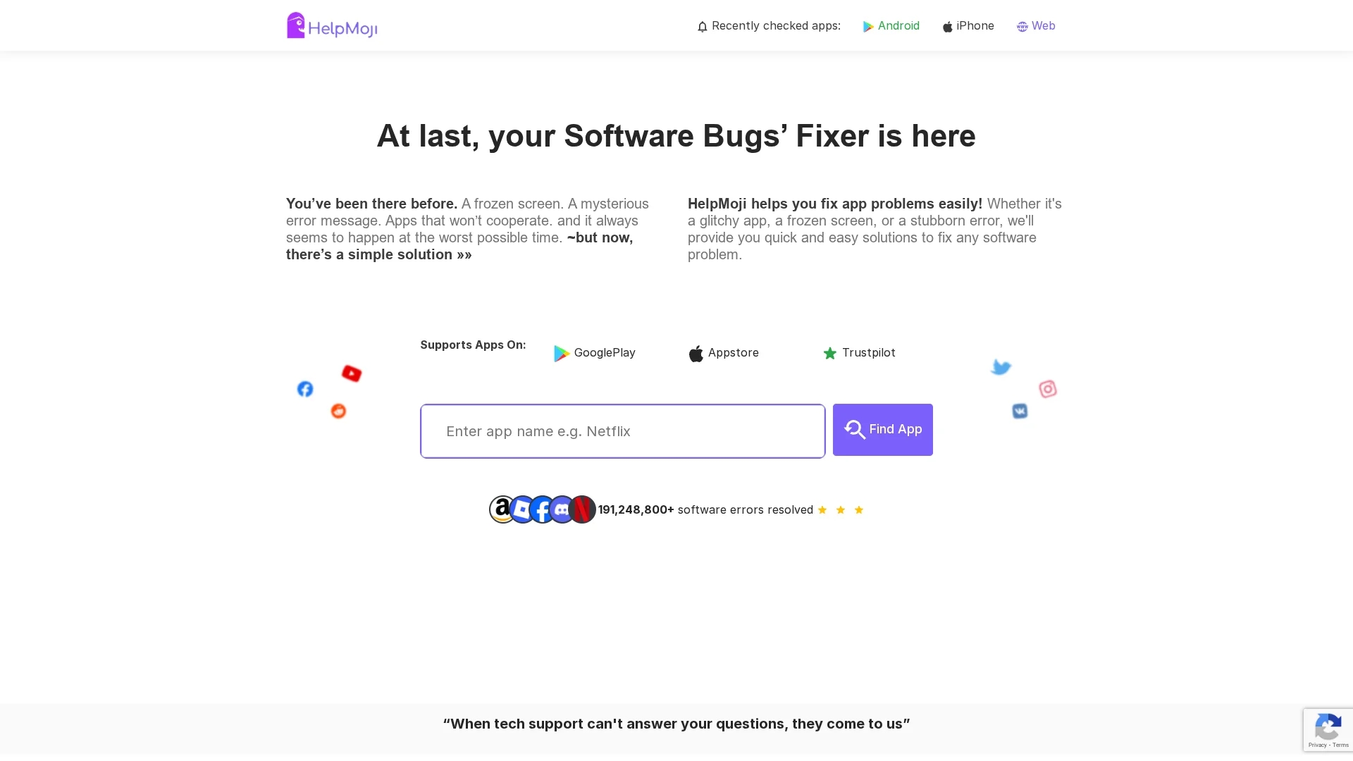 helpmoji homepage
