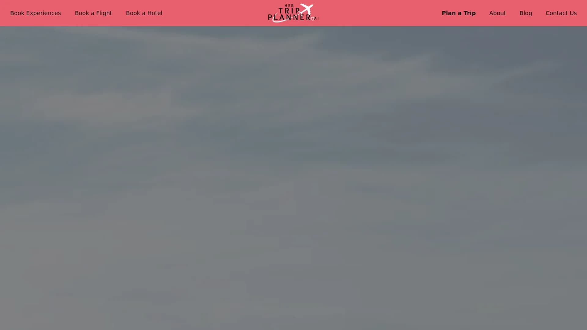 her-trip-planner homepage