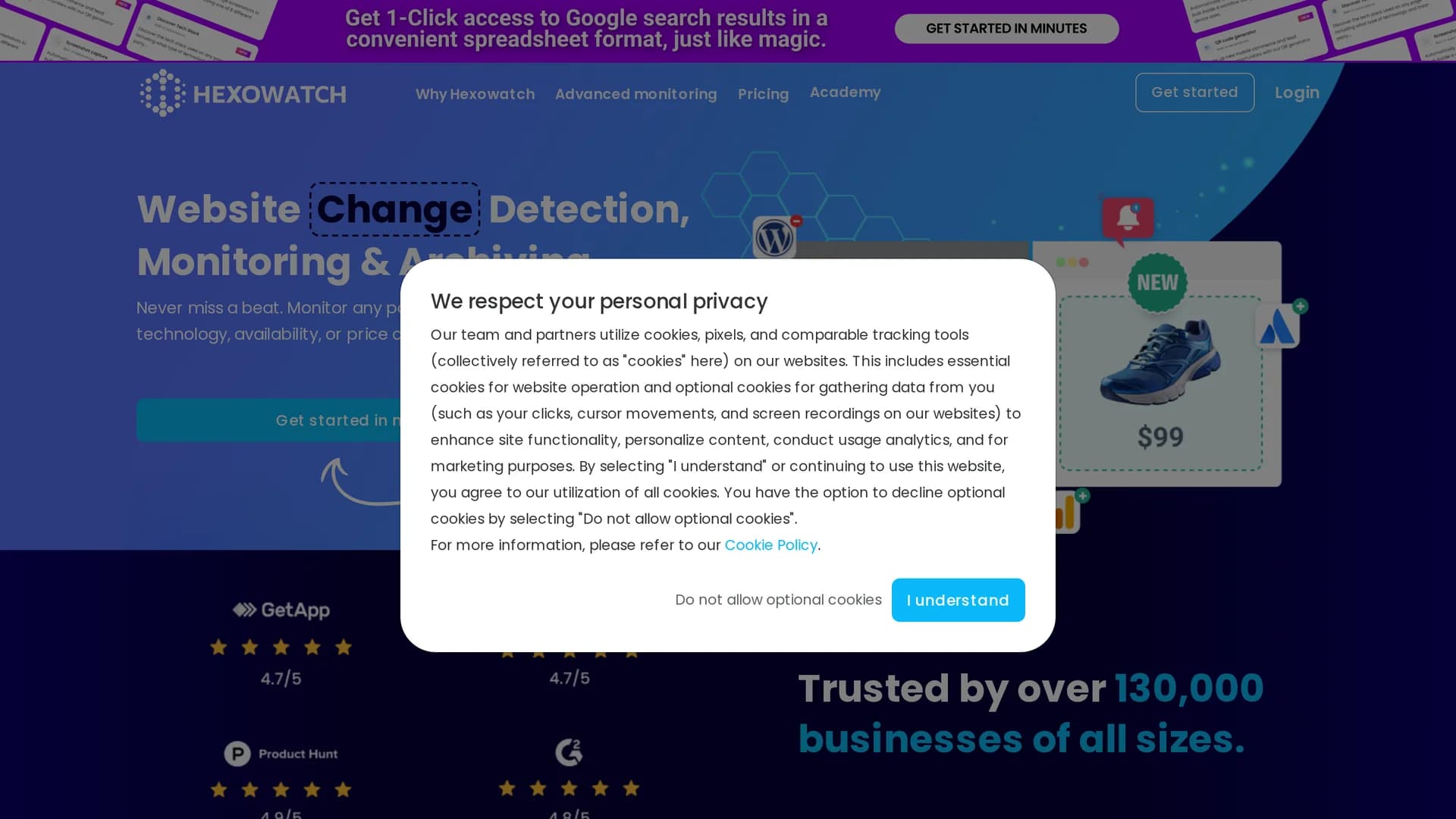 hexowatch homepage