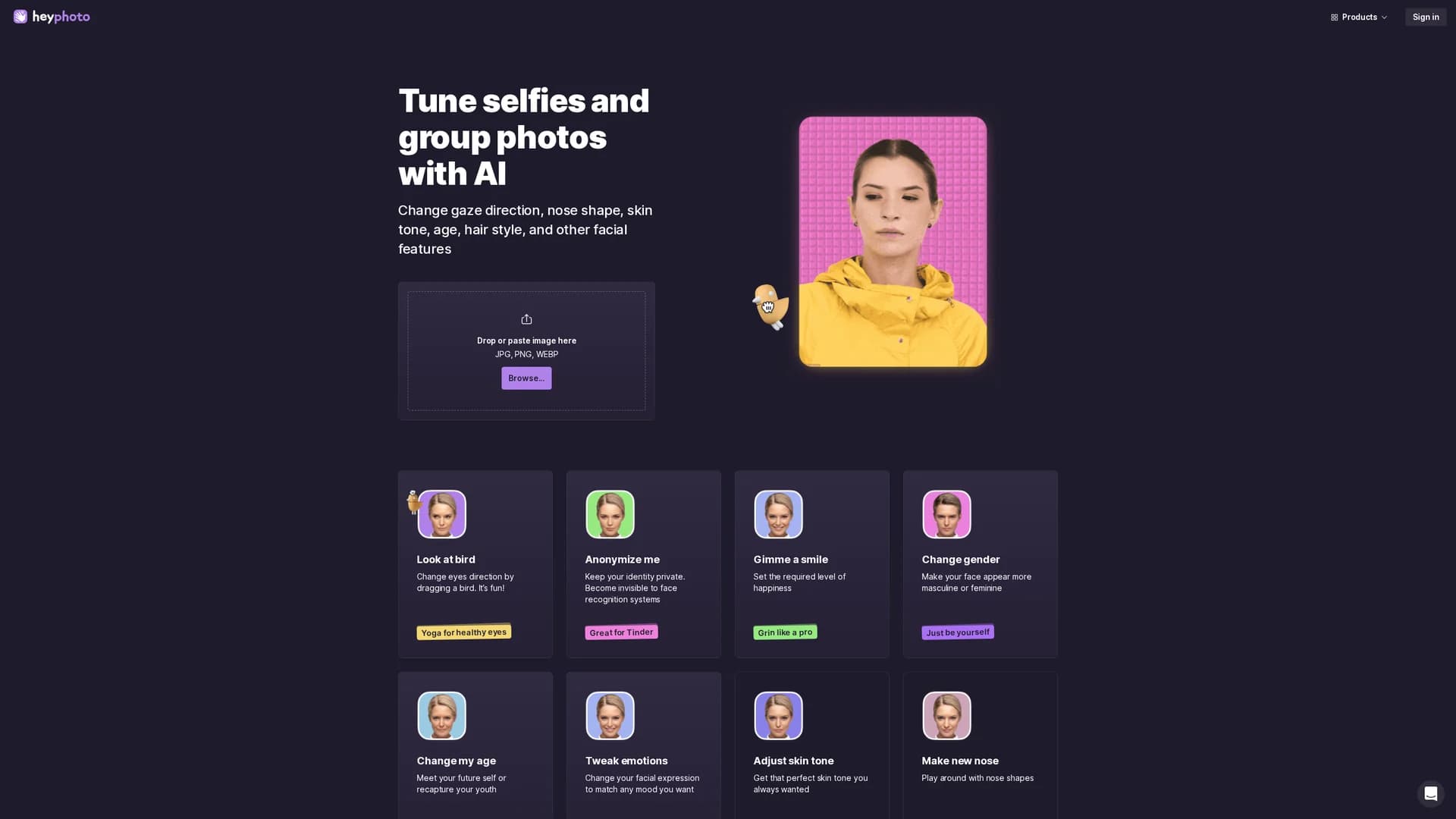 heyphoto homepage