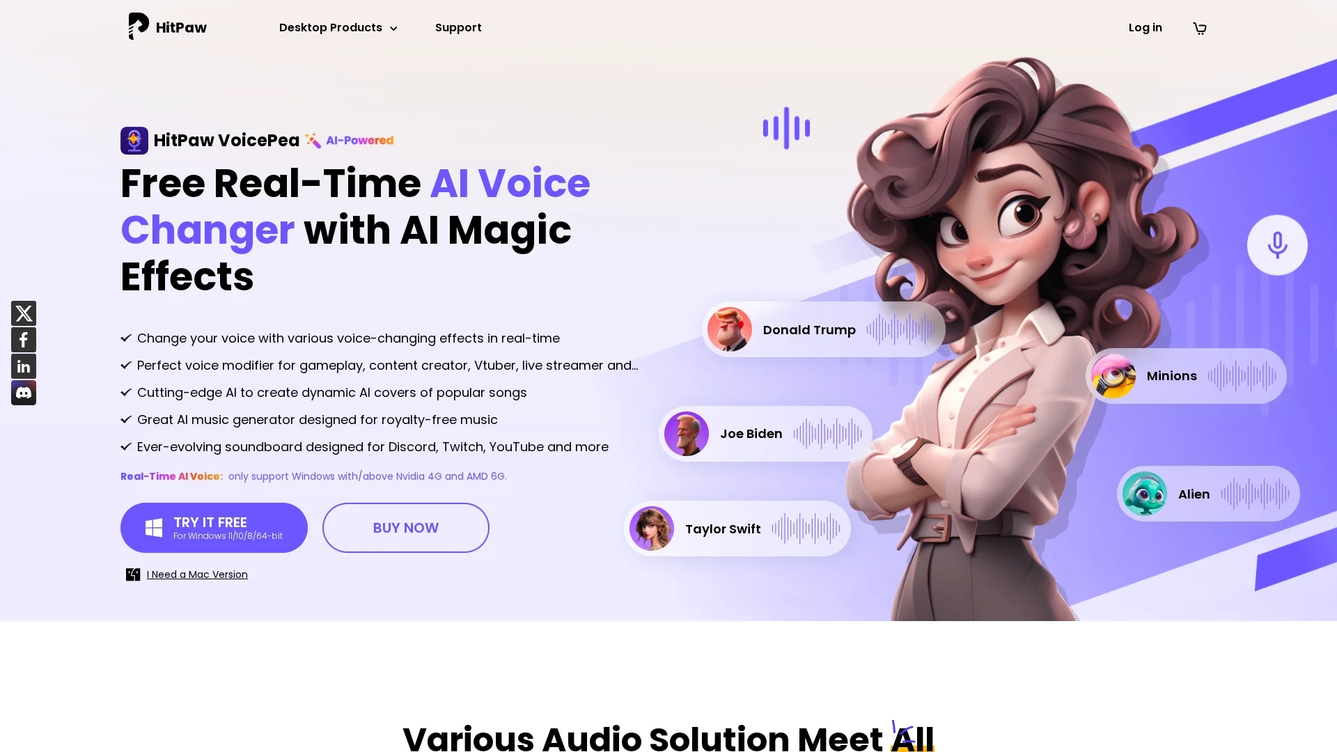 hitpaw-voice-changer homepage